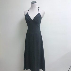 BETSEY JOHNSON black spaghetti strap greek goddess cocktail Dress 4